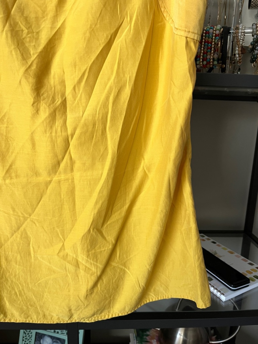 J. Jill Yellow Silk/Cotton Blend Tank - Picture 13 of 14